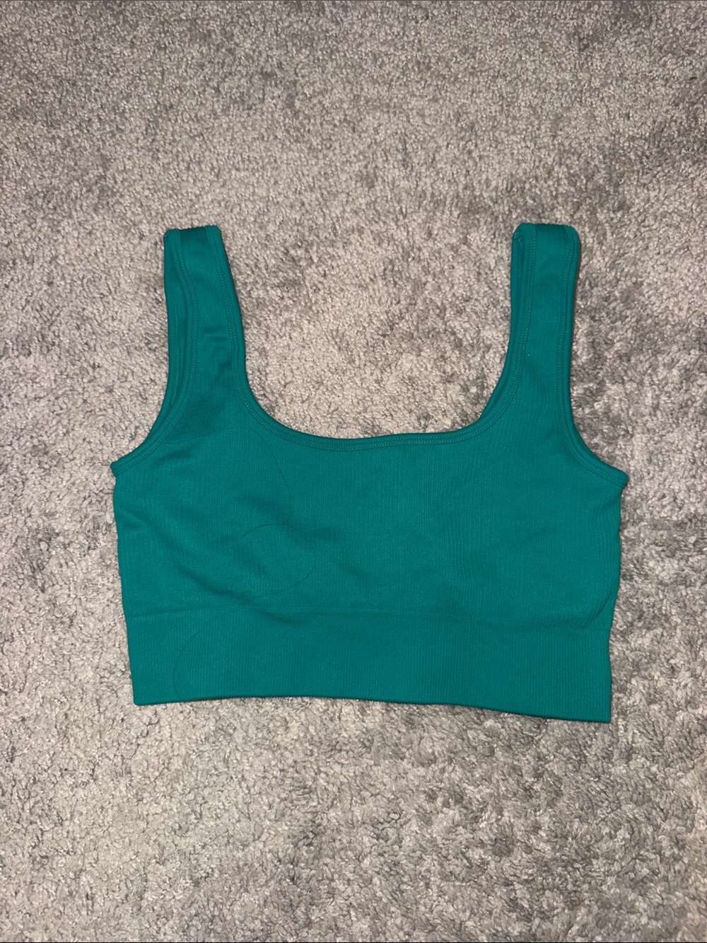 Women’s Sleeveless Scoop Neck Crop Tank Top - Teal